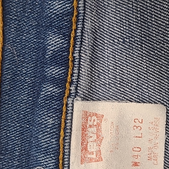 VINTAGE LEVI'S 517 ORANGE TAB BOOTCUT JEANS 40x32 - Picture 9 of 10